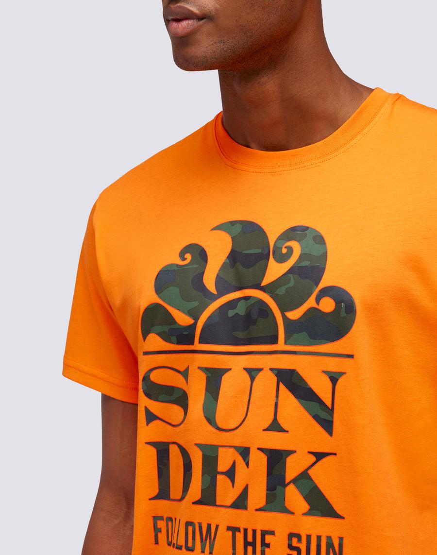 Sundek T-SHIRT STAMPA CAMOU FOLLOW THE SUN m026tej7853-55000 Sottocosto