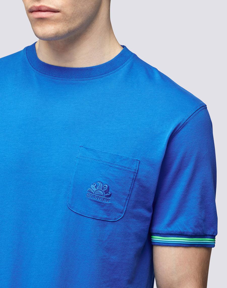 Sundek T-SHIRT FINN GIROCOLLO CON TASCHINO Smaltimento dello stoccaggio