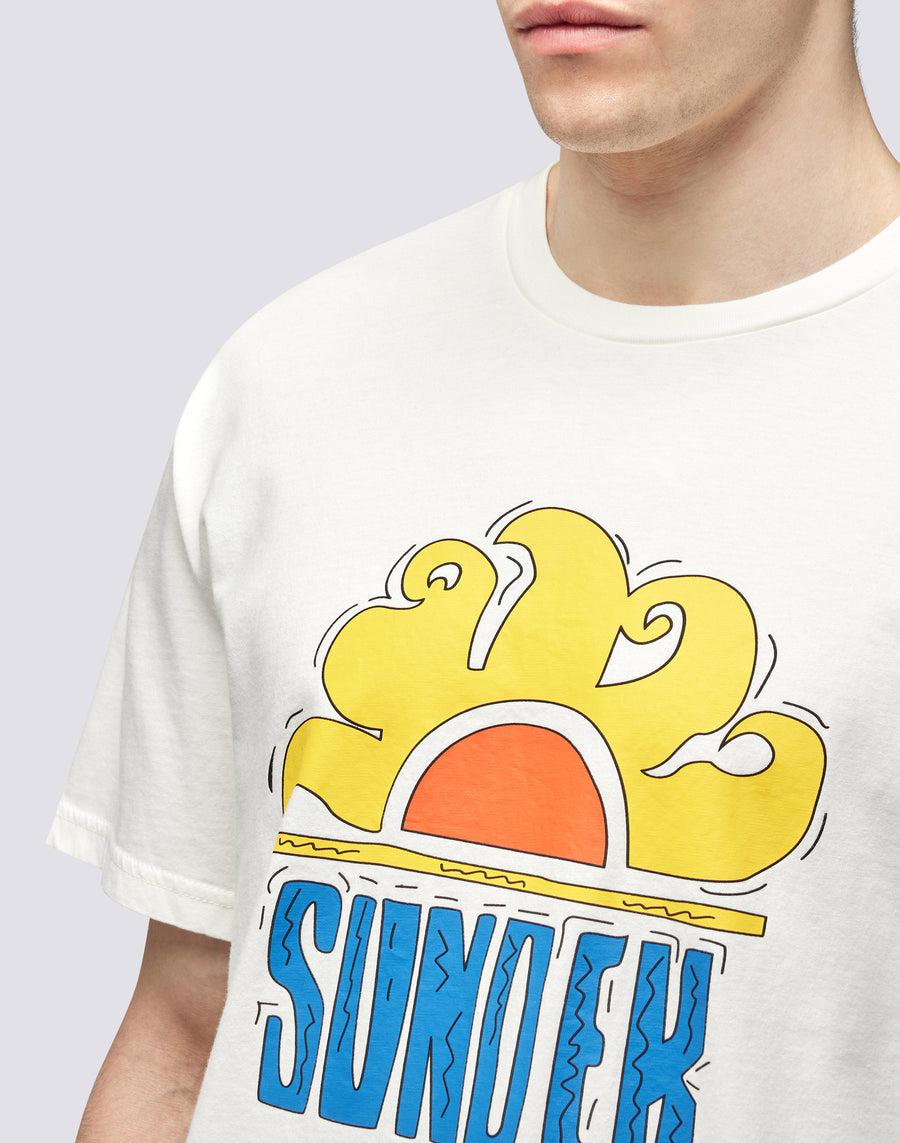 Sundek T-SHIRT SUNDEK LOGO m614tejr900-03901 Affare Del Giorno