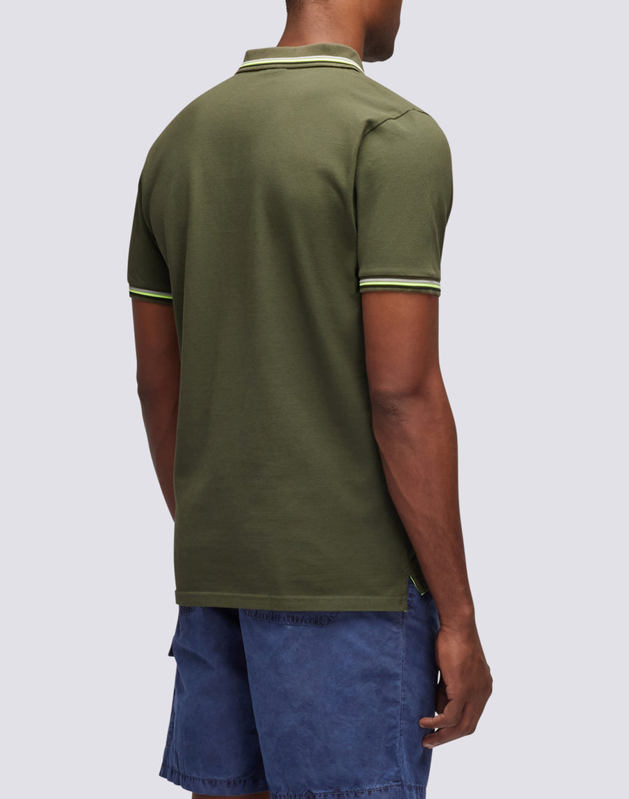 Sundek polo brice in cotone piquet con dettagli tricolor M779PLJ6500-30208 Sottocosto