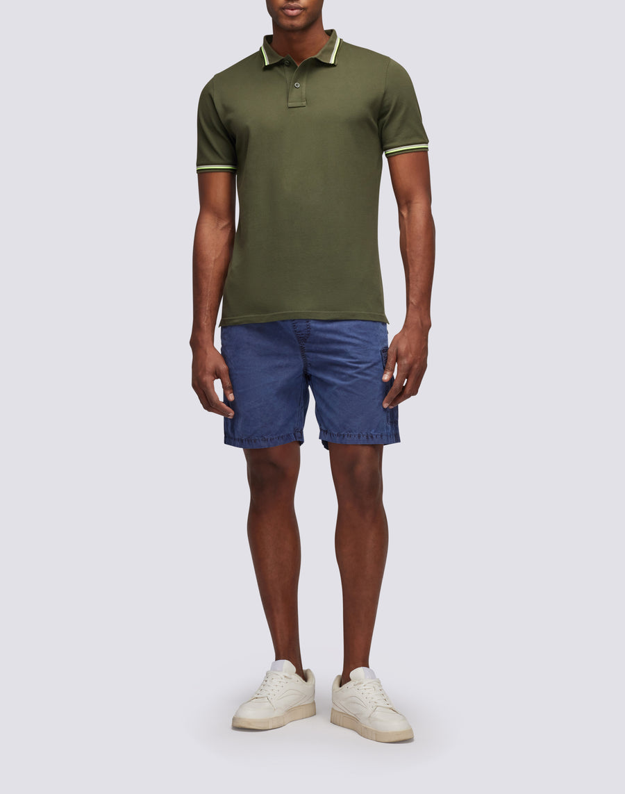 Sundek polo brice in cotone piquet con dettagli tricolor M779PLJ6500-30208 Sottocosto