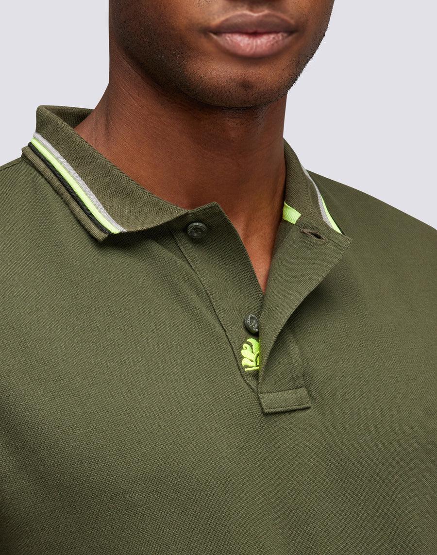 Sundek polo brice in cotone piquet con dettagli tricolor M779PLJ6500-30208 Sottocosto