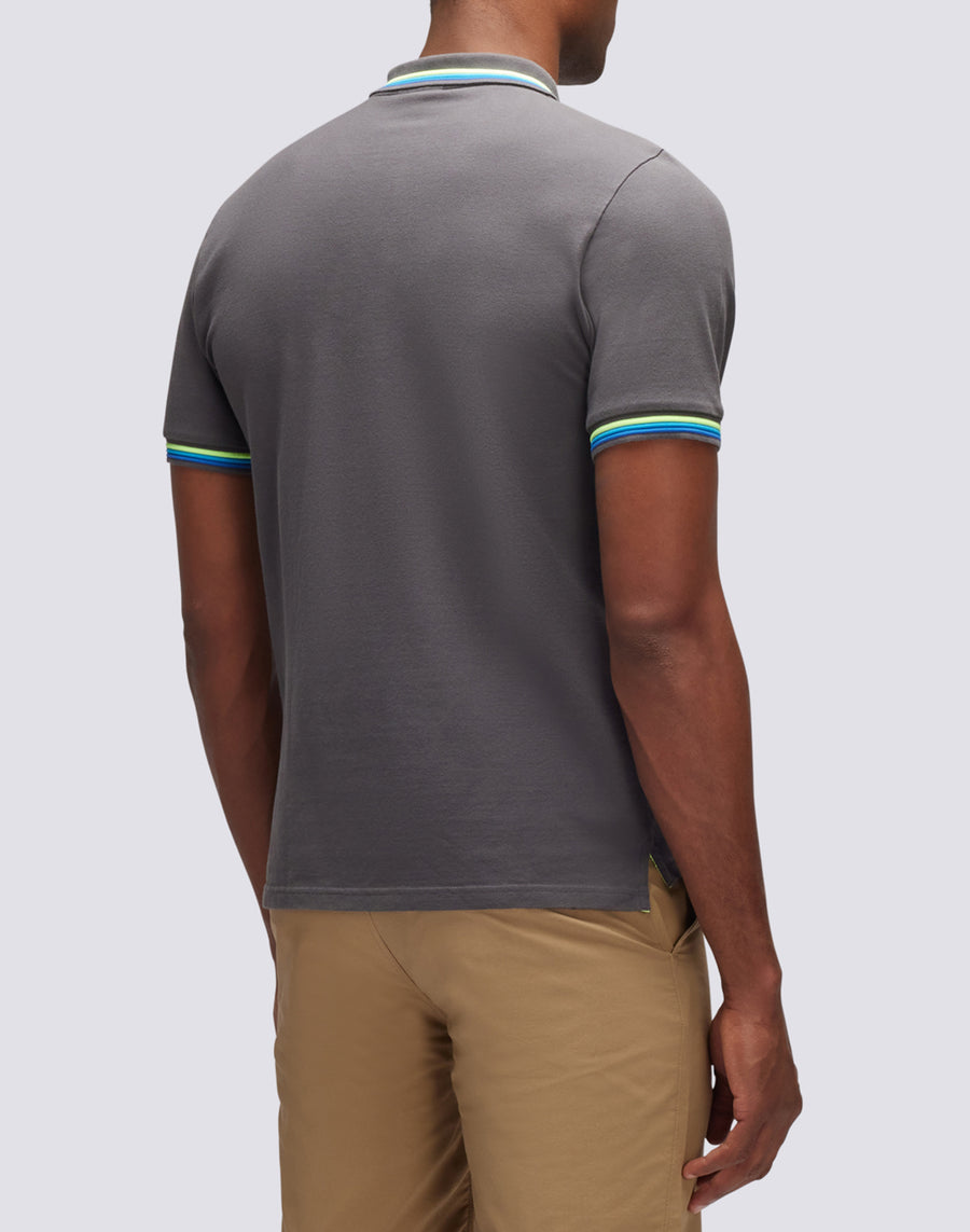 Sundek polo brice in cotone piquet con dettagli tricolor M779PLJ6500-10317 Presa