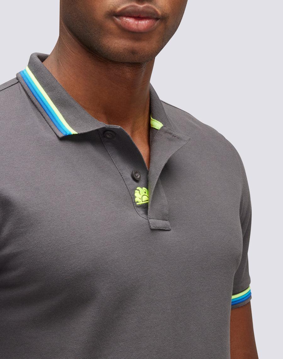 Sundek polo brice in cotone piquet con dettagli tricolor M779PLJ6500-10317 Presa