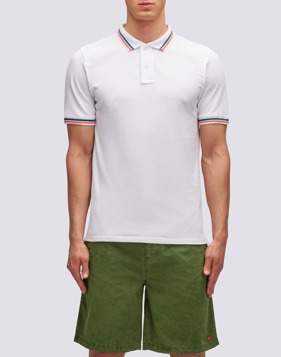 Sundek polo brice in cotone piquet con dettagli tricolor M779PLJ6500-00634