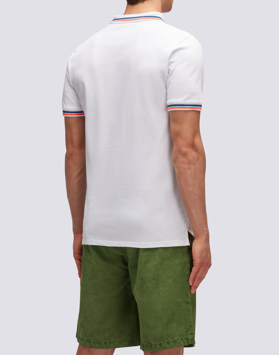 Sundek polo brice in cotone piquet con dettagli tricolor M779PLJ6500-00634 Offerta