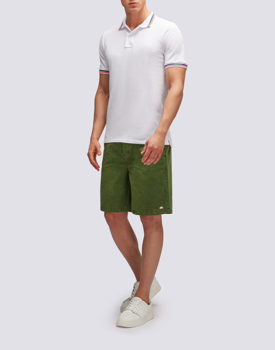 Sundek polo brice in cotone piquet con dettagli tricolor M779PLJ6500-00634 Offerta