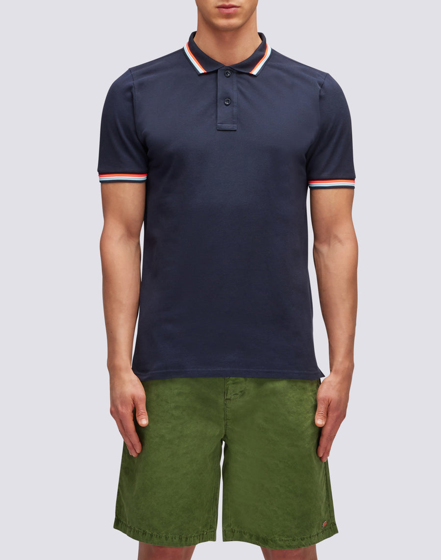 Sundek polo brice in cotone piquet con dettagli tricolor M779PLJ6500-00724 Online