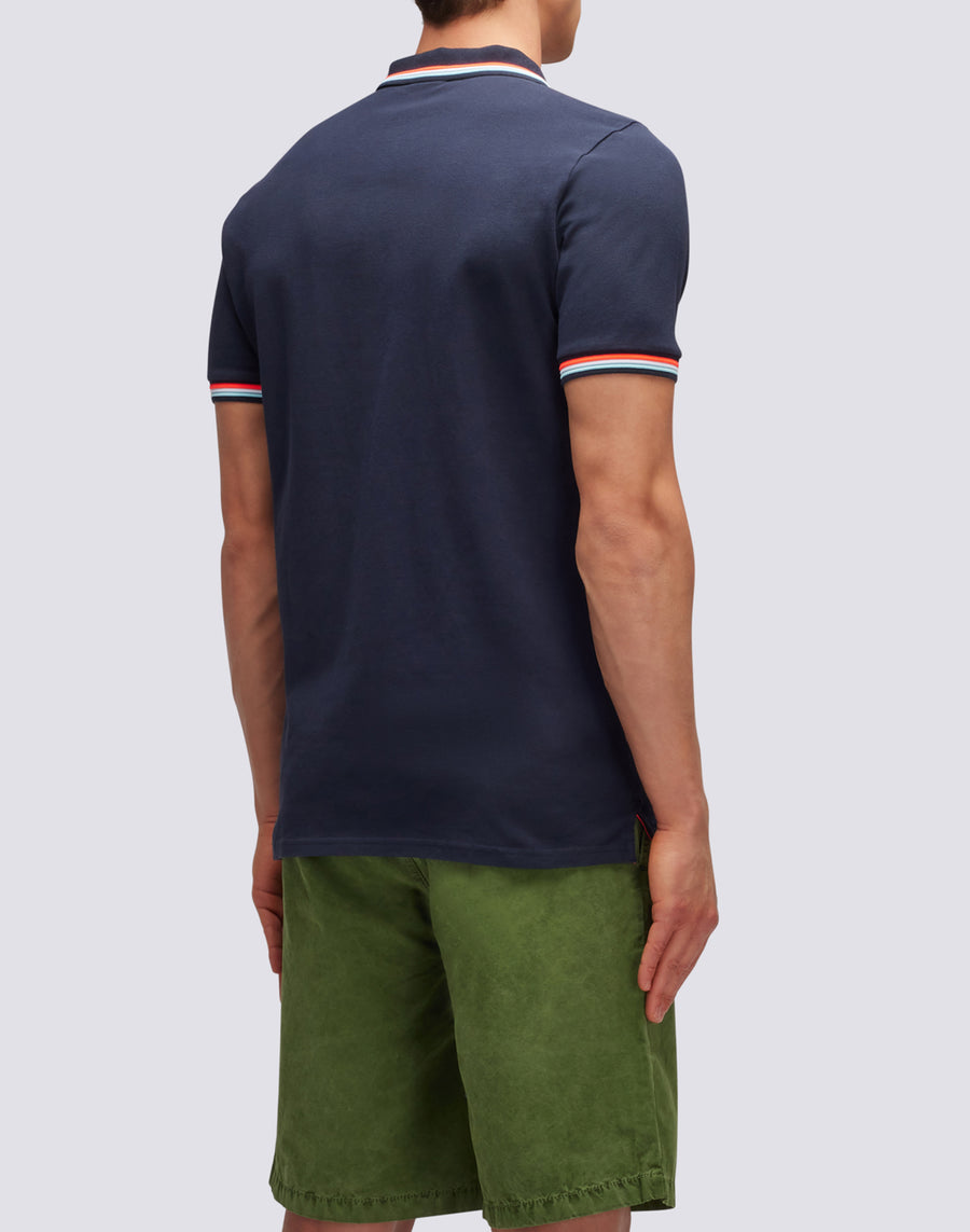 Sundek polo brice in cotone piquet con dettagli tricolor M779PLJ6500-00724 Online
