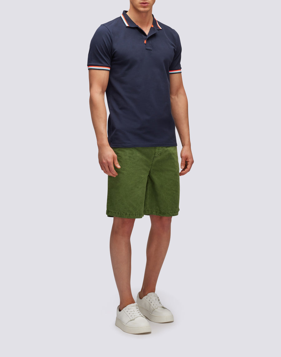 Sundek polo brice in cotone piquet con dettagli tricolor M779PLJ6500-00724 Online
