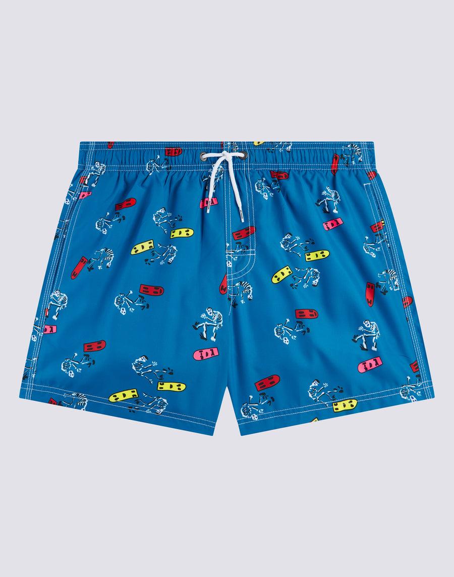 Sundek costume da bagno corto vita elasticata stampa skeleton ollie repreve® m504bdrt3ko-a17ko Vendite Flash