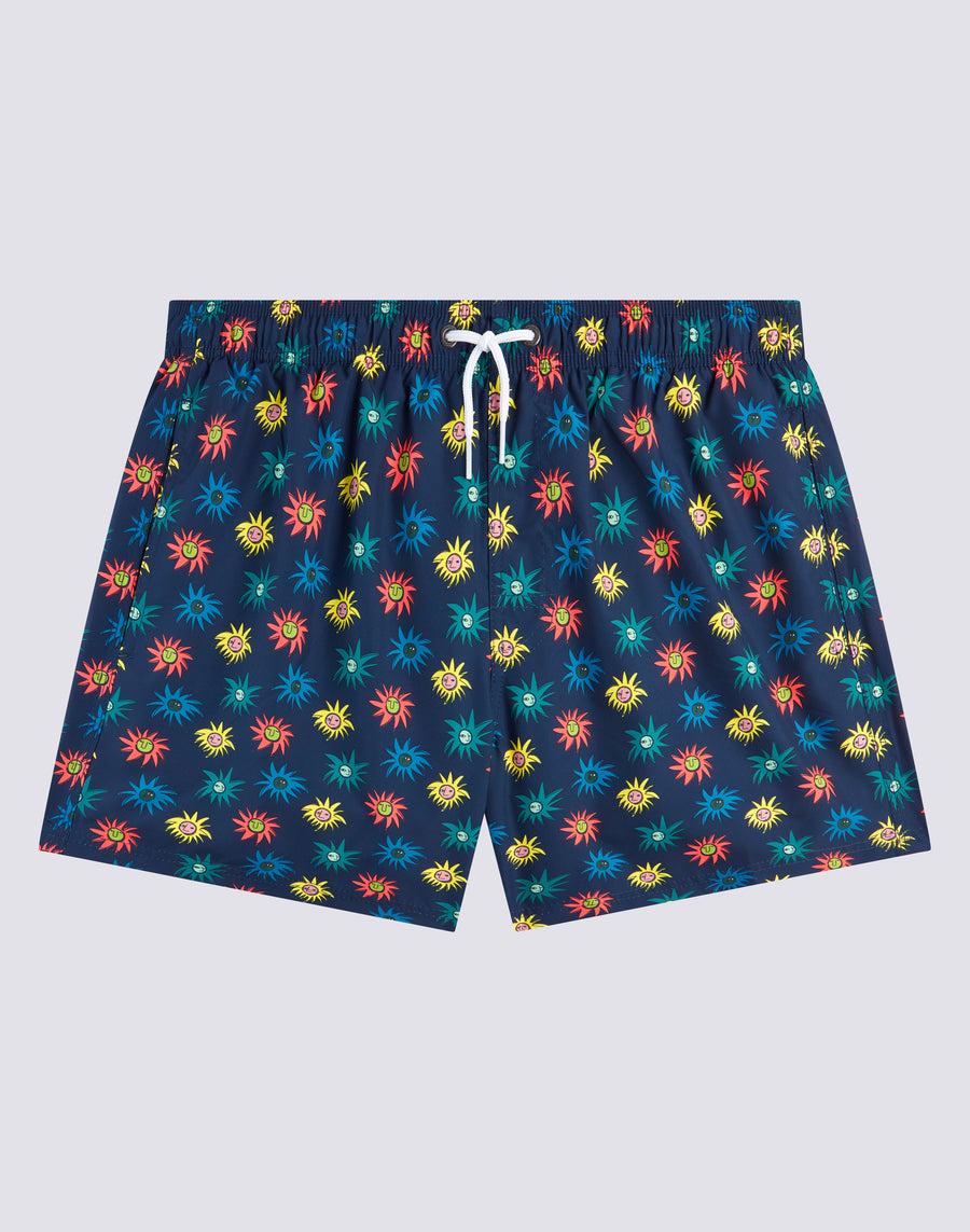 Sundek costume da bagno corto vita elasticata stampa lion sun repreve® m504bdrt33d-3103d Nuova
