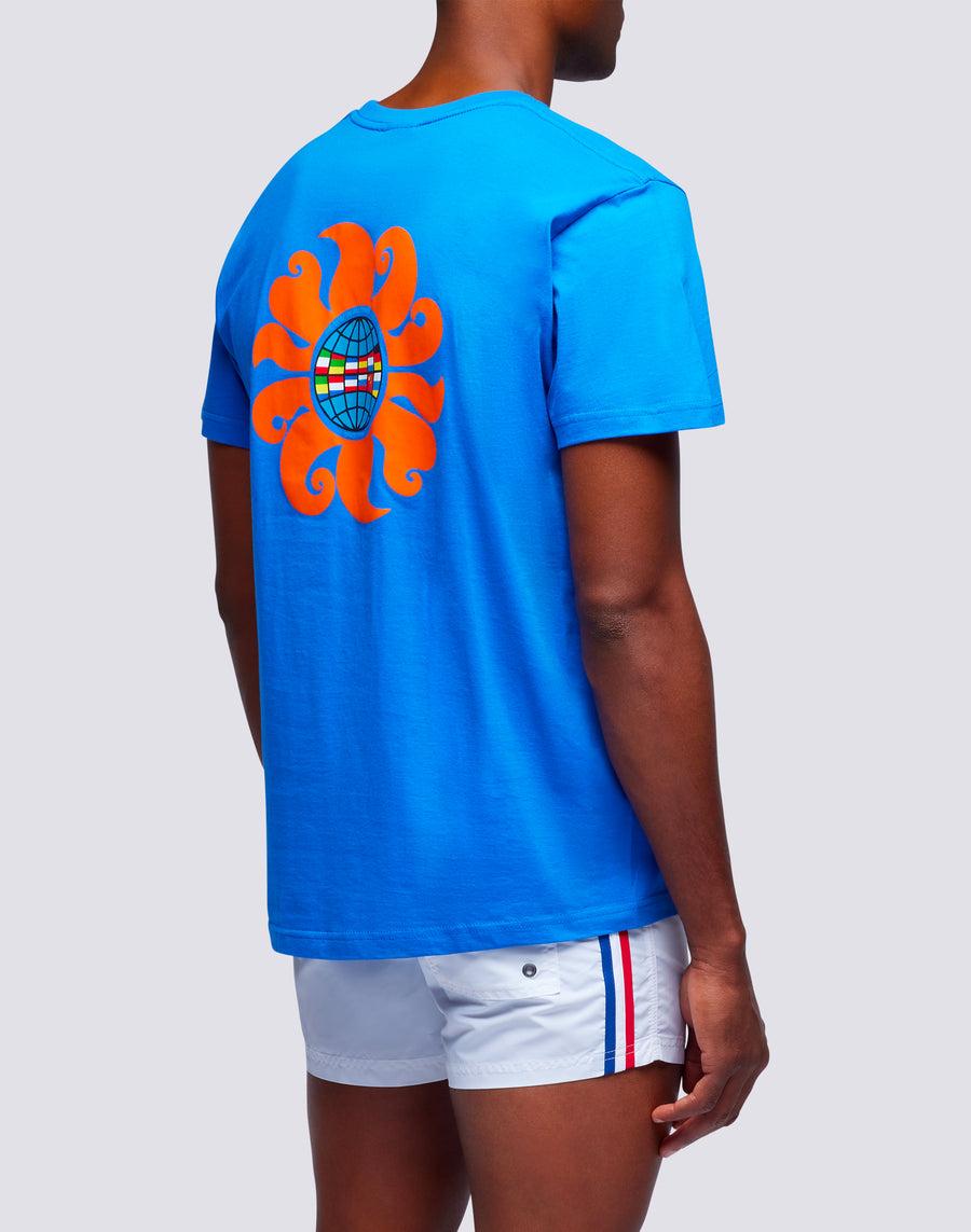 Sundek t-shirt uomo in cotone capsule flag m633bdrt4km-008km Promozione