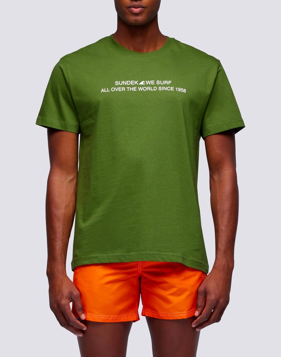 Sundek t-shirt uomo in cotone capsule flag m669tesj500-12700 Spedizione Gratuita