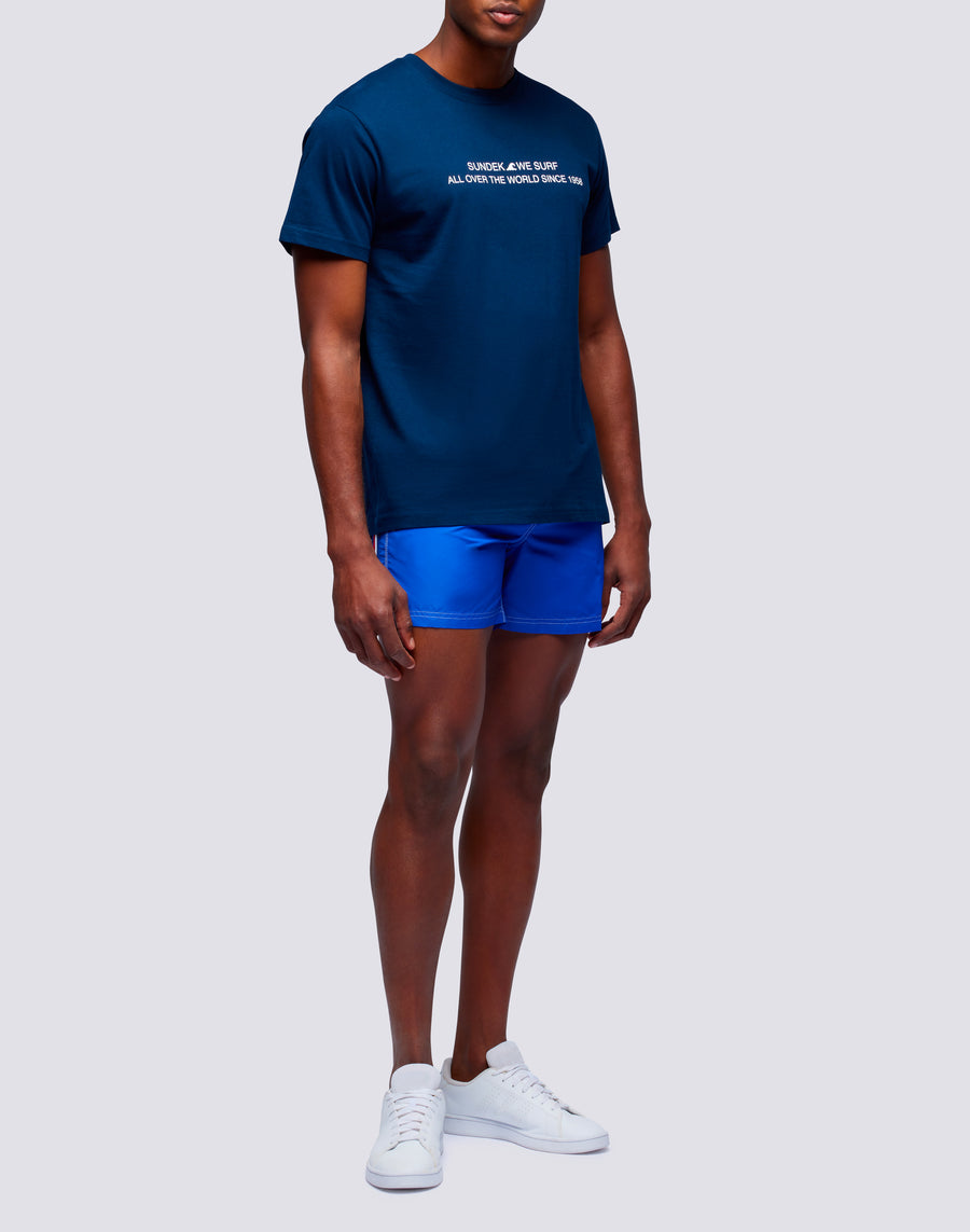 Sundek t-shirt uomo in cotone capsule flag m669tesj500-00600 Pezzi Unici