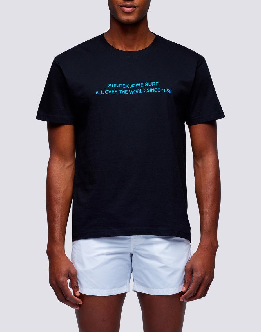 Sundek t-shirt uomo in cotone capsule flag m669tesj500-00100 Soddisfazione Garantita