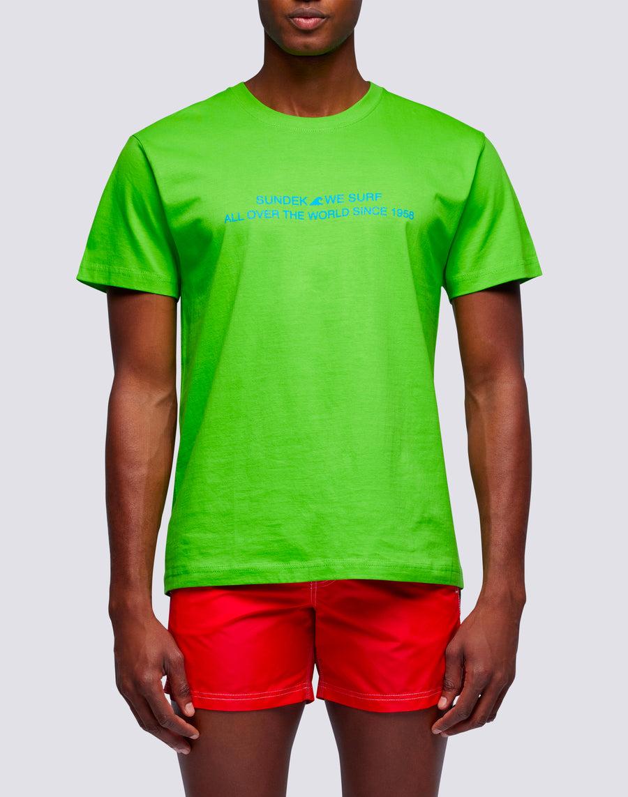 Sundek t-shirt uomo in cotone capsule flag m669tesj500-62000 Offerta Giorno del Papà
