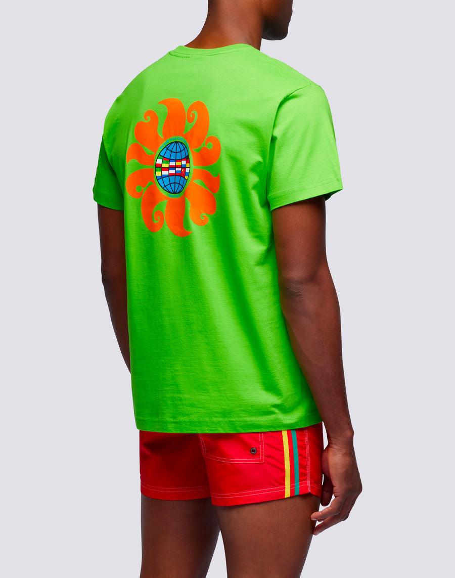 Sundek t-shirt uomo in cotone capsule flag m669tesj500-62000 Offerta Giorno del Papà