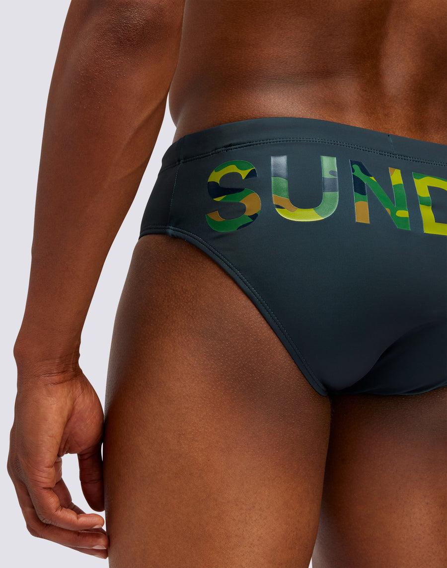 Sundek SLIP CAMOU LOGO PRINT m305ssl4100-95900 In Saldo