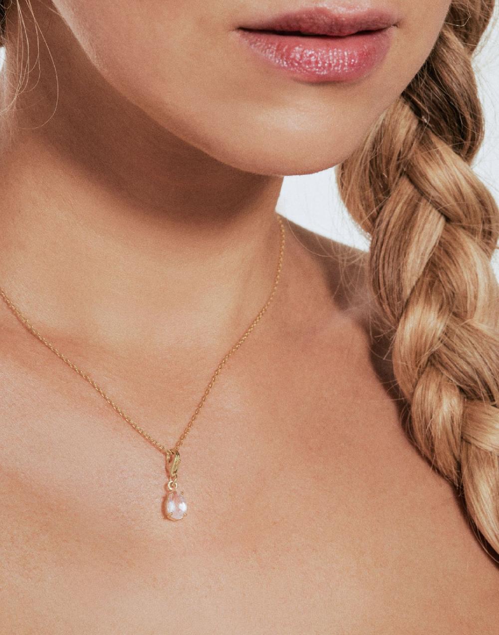 Thais Bernardes Ciondolo Charm Quarzo Rosa Outlet