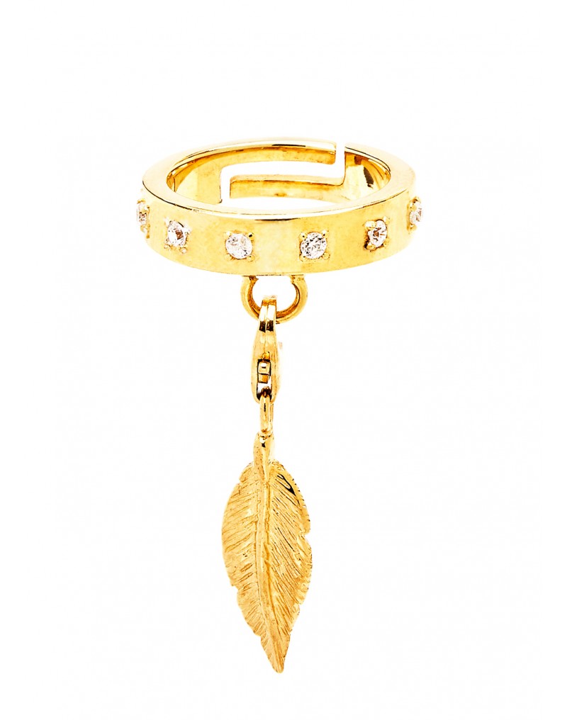 Thais Bernardes Anello Charm Piuma