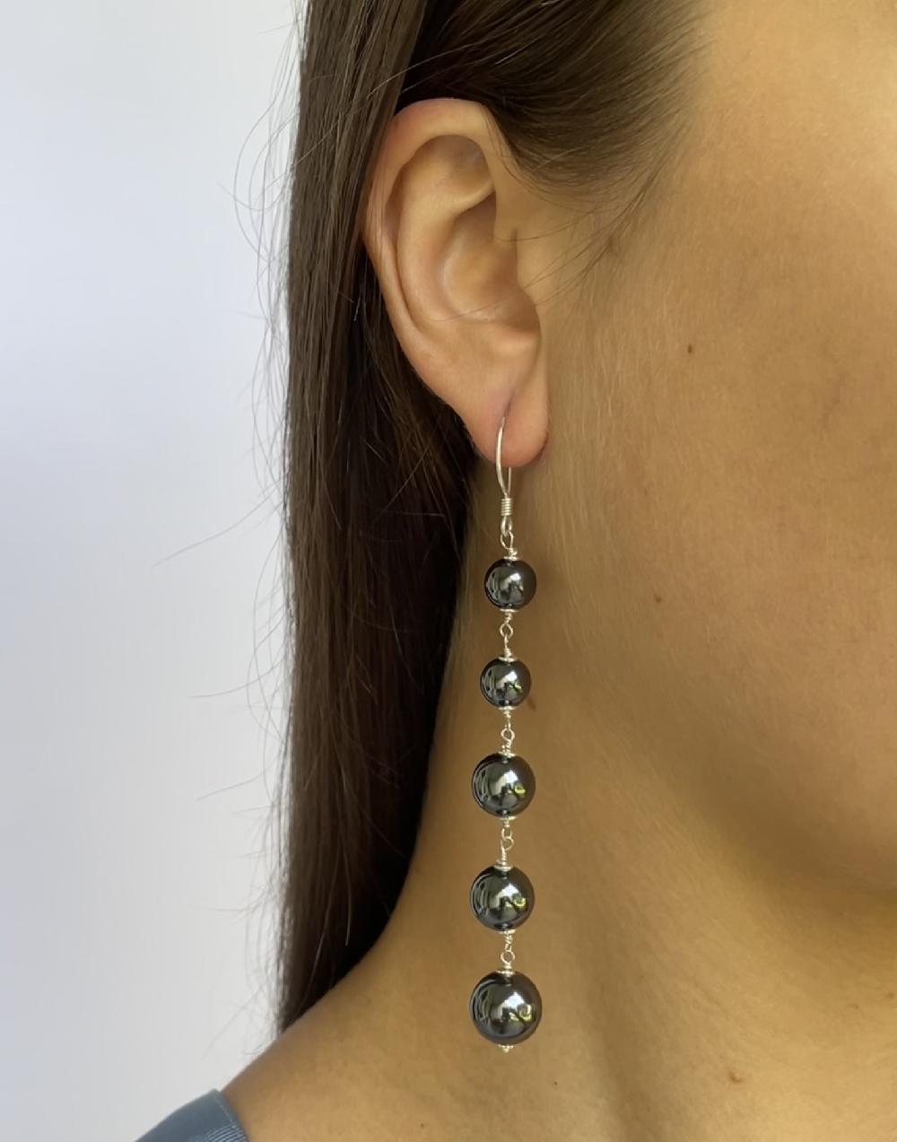 Trimi Gioielli Orecchini artigianali con Ematite – Amore I Più Venduti
