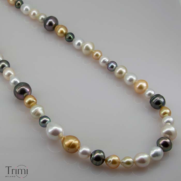 Trimi Gioielli Collana con perle Australiane e Tahiti Outlet