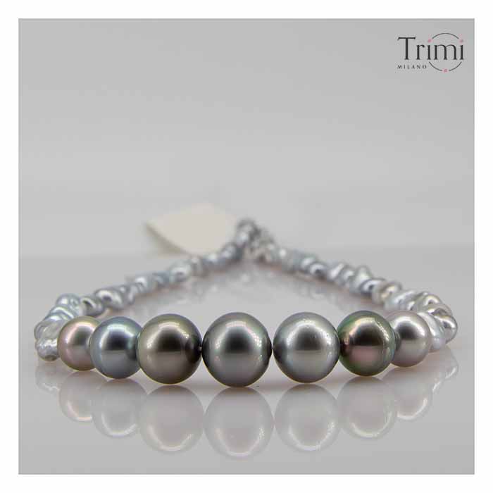 Trimi Gioielli Collana con perle di Tahiti Italy