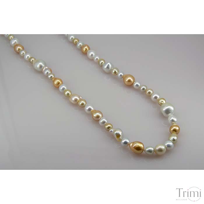 Trimi Gioielli Collana con perle Australiane In Linea