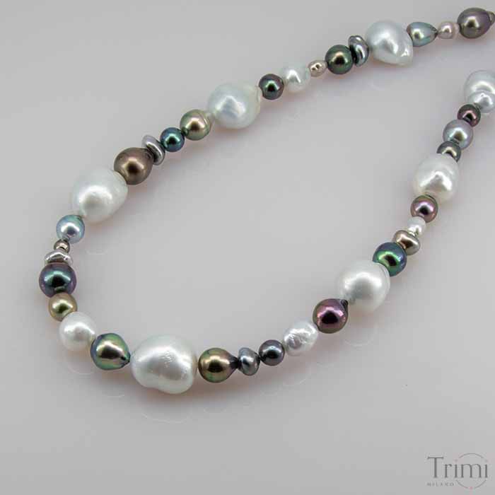 Trimi Gioielli Collana con perle Australiane e Tahiti Latest stili