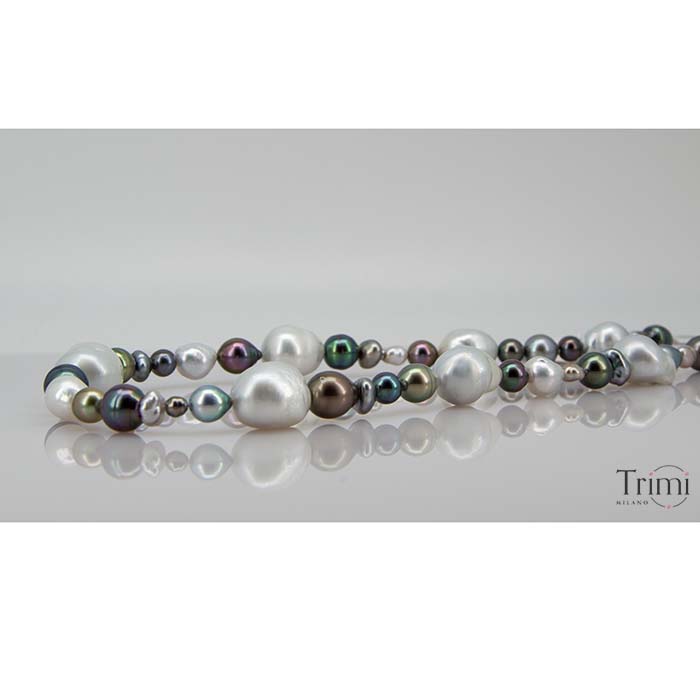 Trimi Gioielli Collana con perle Australiane e Tahiti Latest stili