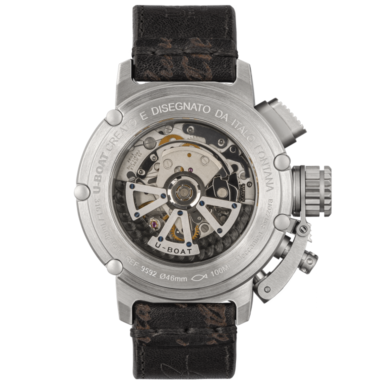 U Boat CHIMERA 46MM CHRONO SS NERO Offerta