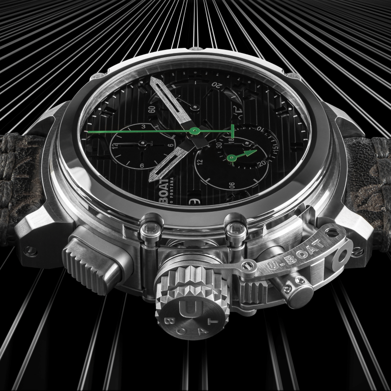 U Boat CHIMERA 46MM CHRONO SS NERO Offerta