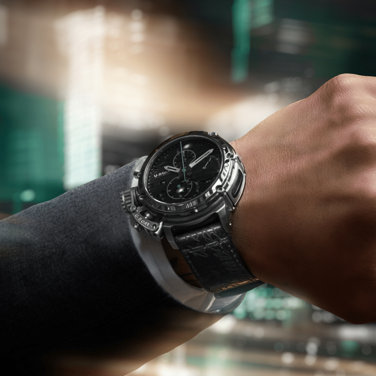 U Boat CHIMERA 46MM CHRONO SS NERO Offerta