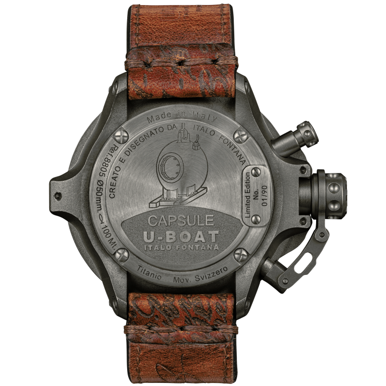 U Boat CAPSULE 50MM TITANIUM BK BE Vendite Flash