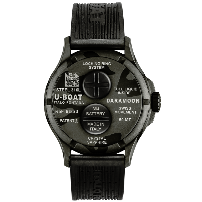 U Boat DARKMOON 44 MM BK GREY CURVED CAMOUFLAGE Moda