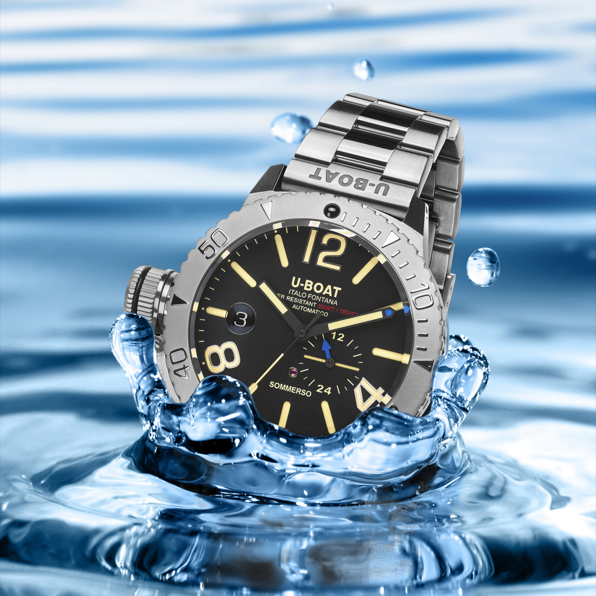 U Boat SOMMERSO/A BRACELET 46MM Soddisfazione Garantita