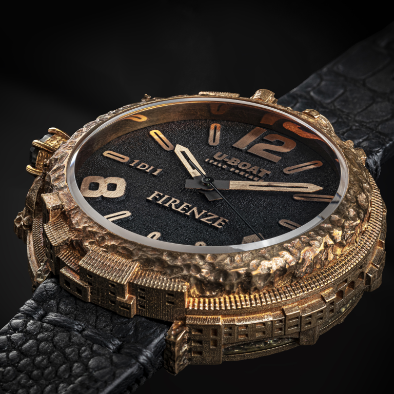 U Boat FIRENZE 45MM BRONZE DIAMOND Saldi Di Fabbrica