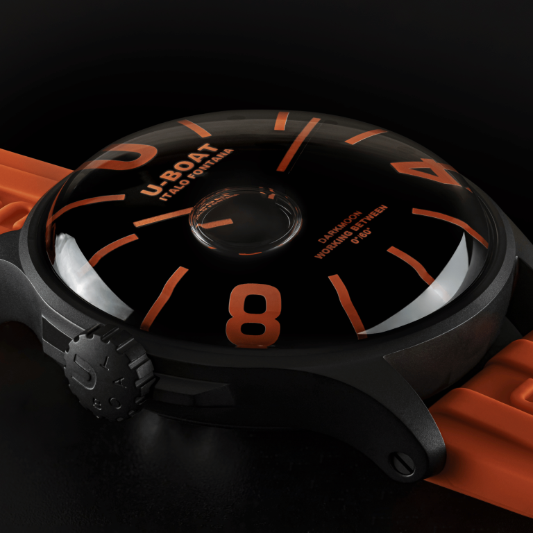 U Boat DARKMOON 44MM BK ORANGE PVD Spedizione Gratuita