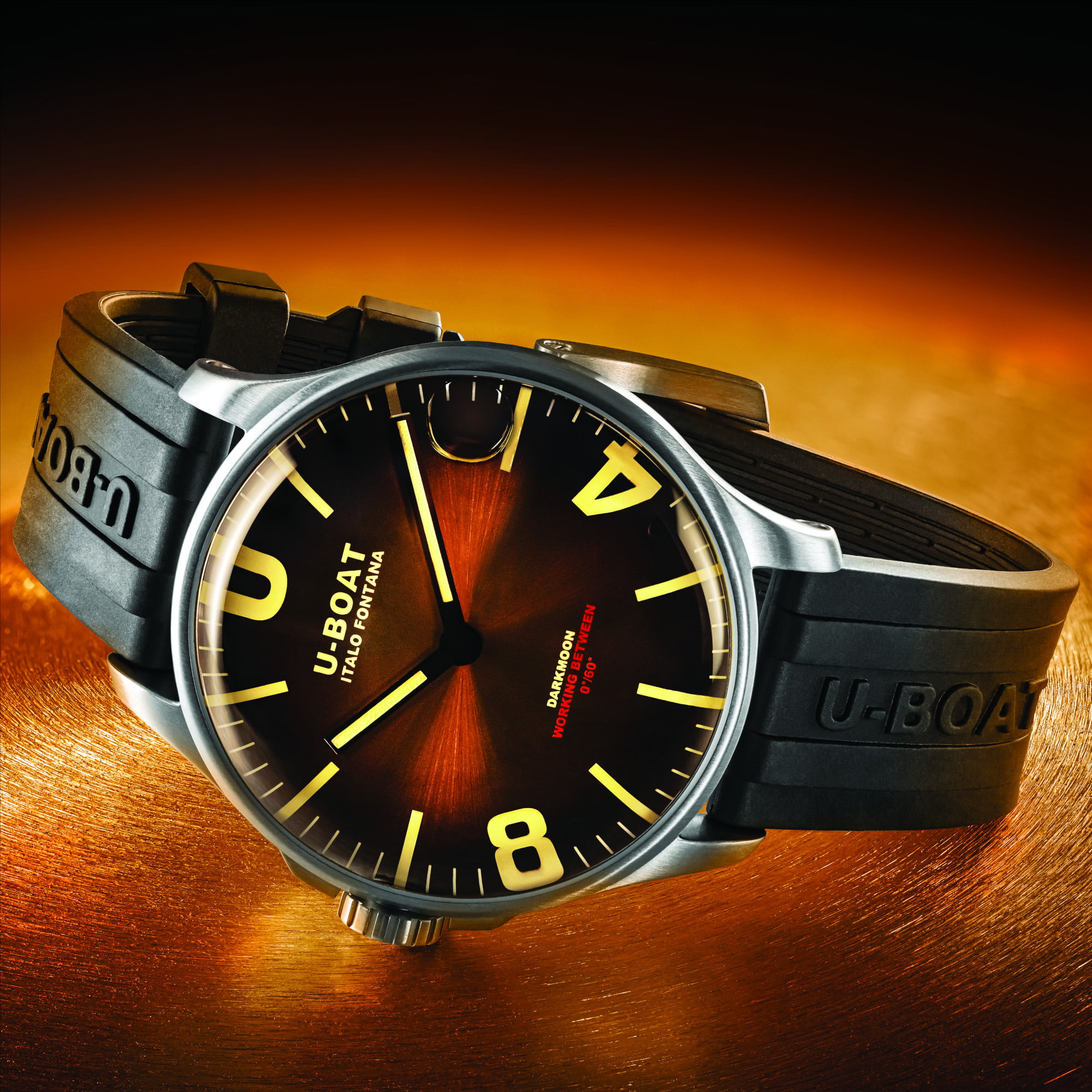 U Boat DARKMOON 44MM BROWN SS SOLEIL Negozi Online