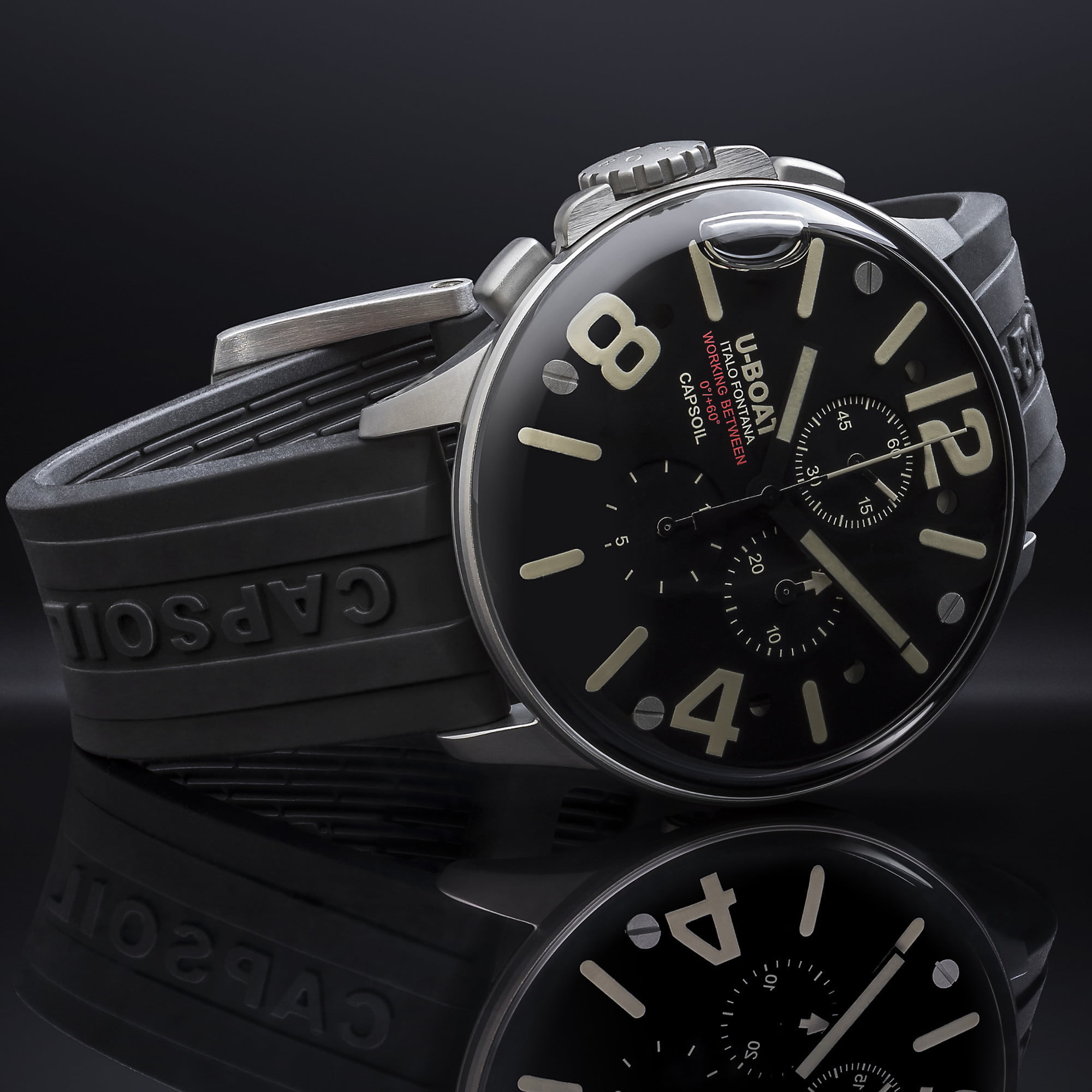 U Boat CAPSOIL CHRONO 45MM SS Saldi