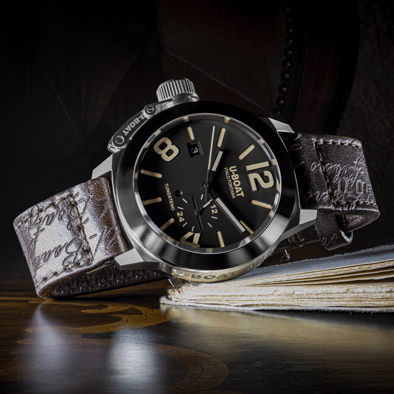 U Boat CLASSICO 42MM TUNGSTENO BLACK Saldi Di Fabbrica