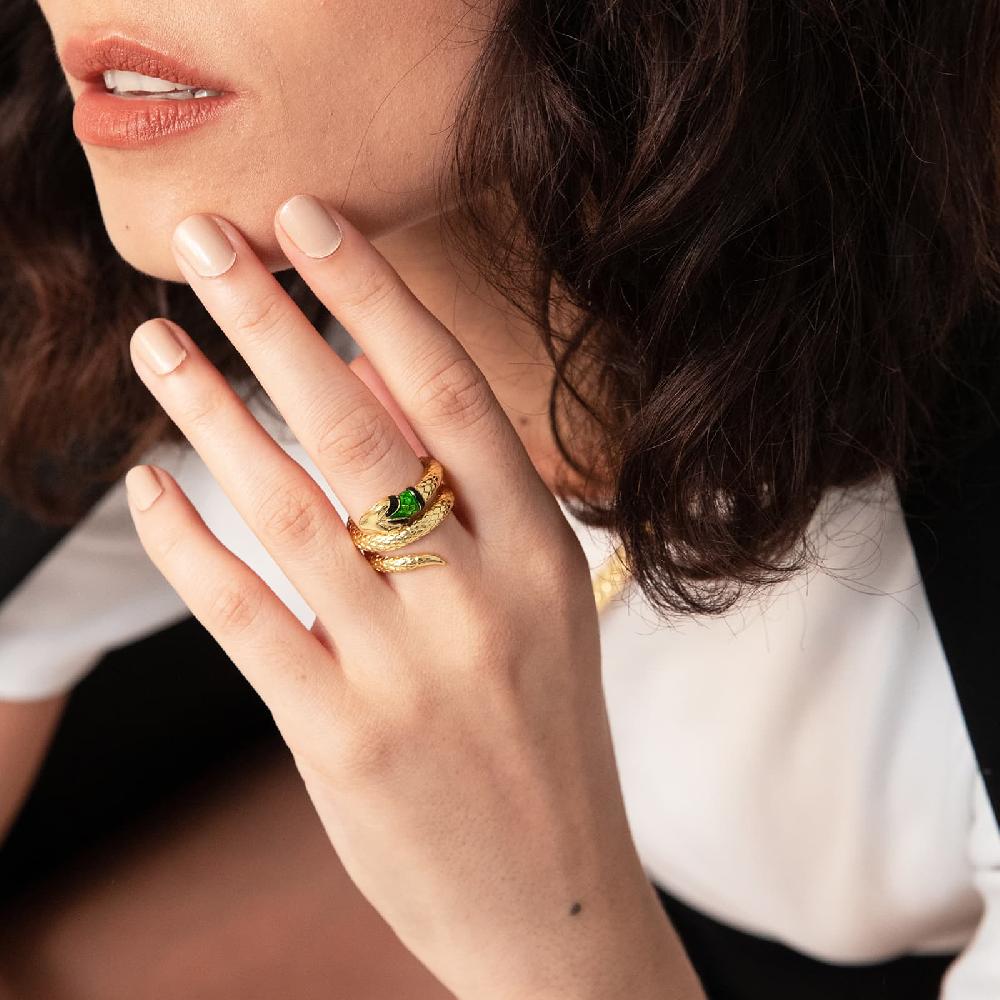 Unoaerre Anello con serpente dorato | UNOAERRE Gioielli Negozi Online