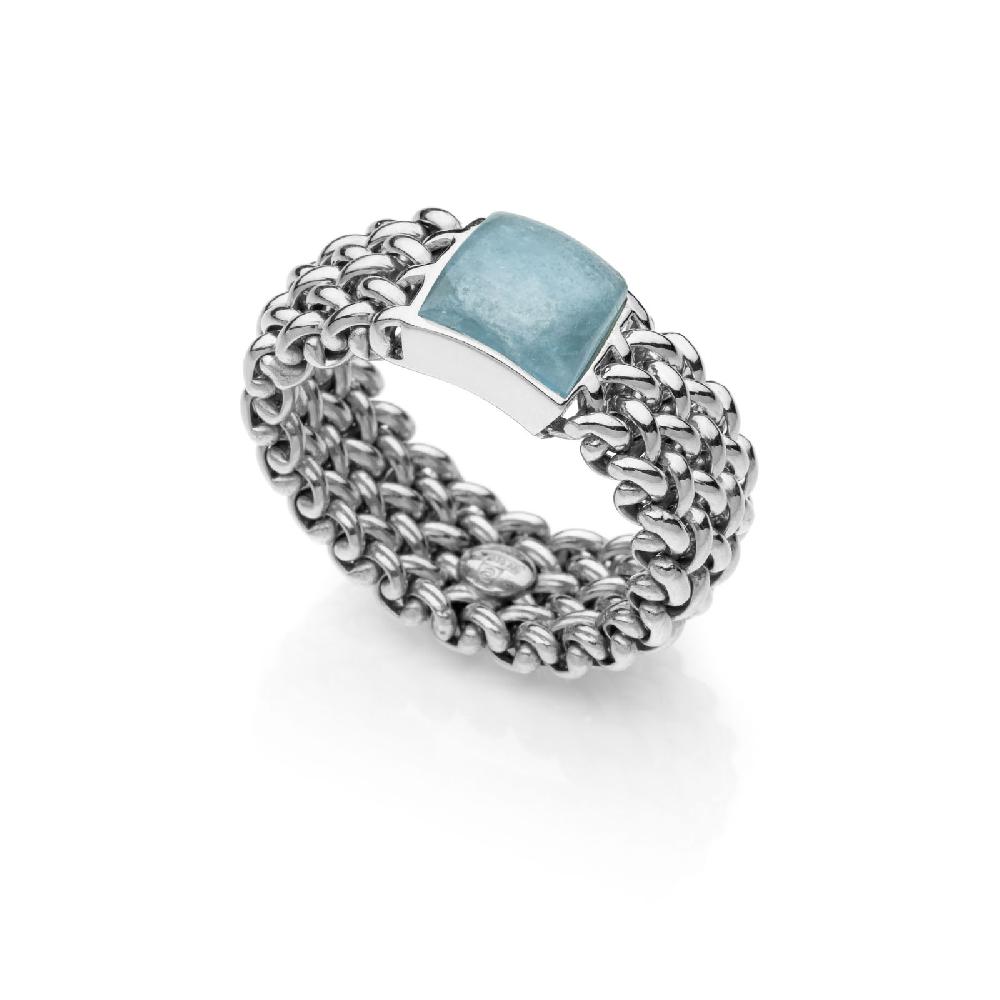 Unoaerre Anello in argento con acquamarina | UNOAERRE Gioielli