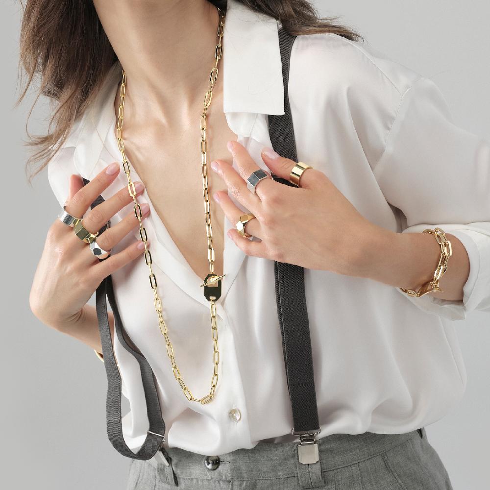 Unoaerre Collana dorata con catena | UNOAERRE Gioielli Moda