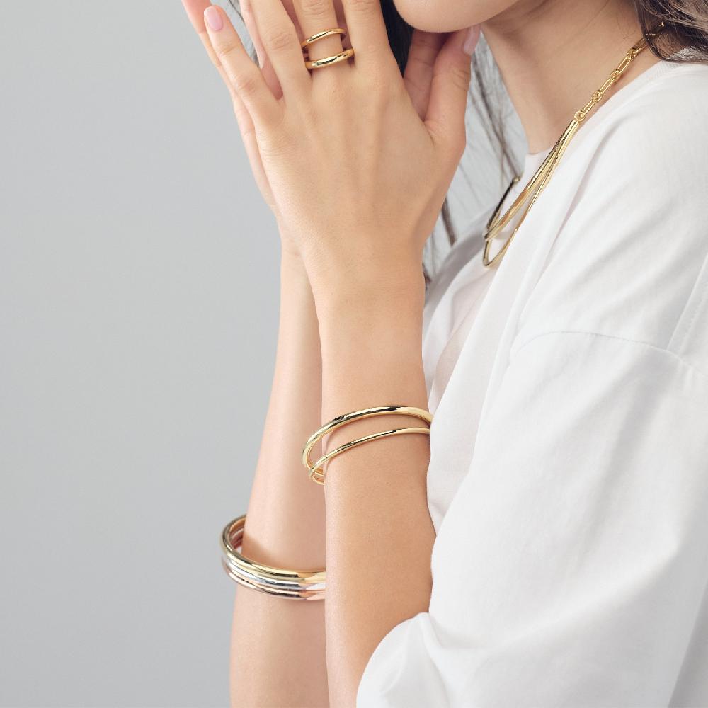 Unoaerre Bracciale bangle dorato rosa | UNOAERRE Gioielli Italia