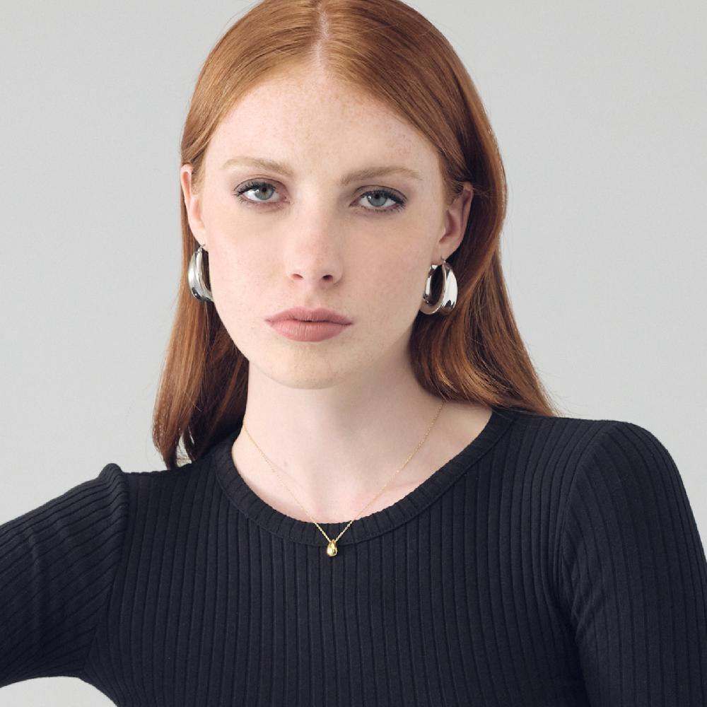 Unoaerre Orecchini campanella ovale in argento | UNOAERRE Gioielli Fino Al -60%