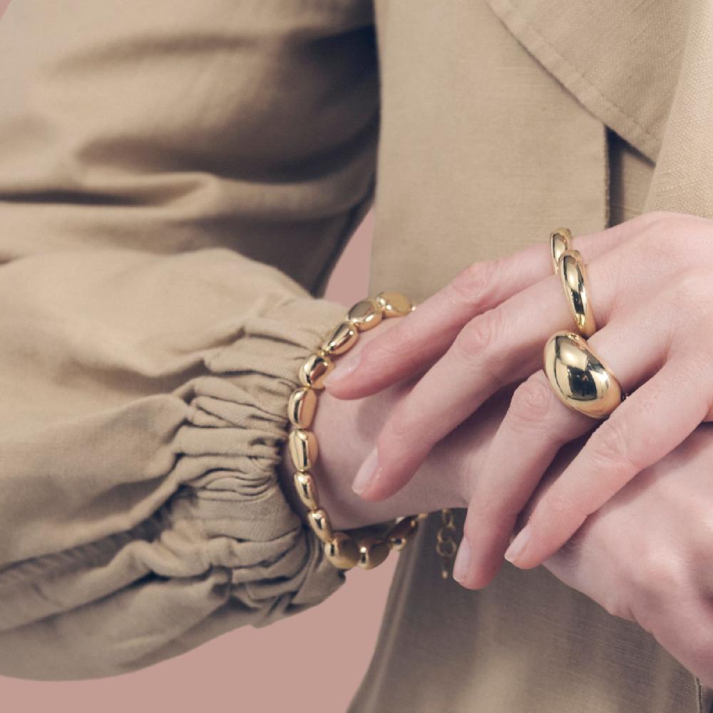 Unoaerre Bracciale in argento dorato | UNOAERRE Gioielli Italia