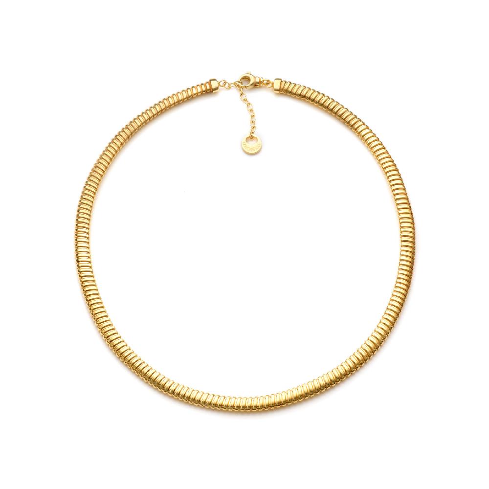 Unoaerre Collana tubogas in argento dorato | UNOAERRE Gioielli