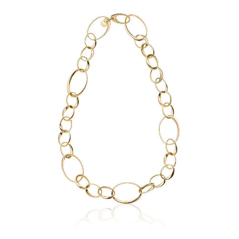 Unoaerre Collana donna catena in argento dorato | UNOAERRE Gioielli In Vendita